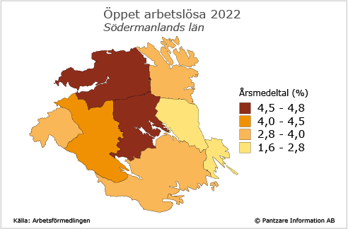 Diagrams bild Öppet arbetslösa