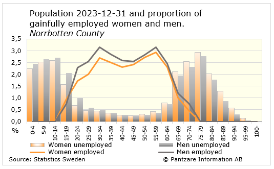 Diagrams bild Proportion of economically active population