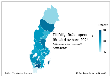 Karta mäns del av tillfällig föräldrapenning