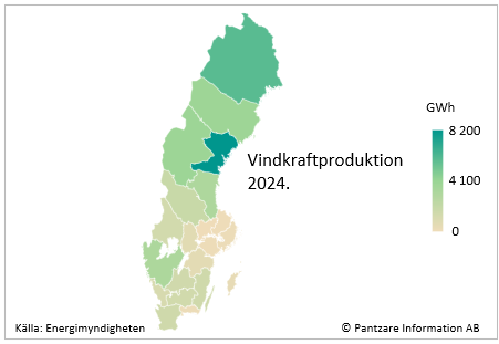 Sverigekarta nuläge