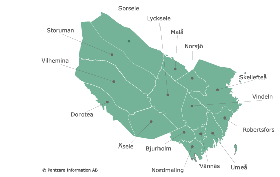 Kommunerna i Västerbottens län