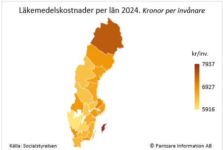 Karta Sverige läkemedel