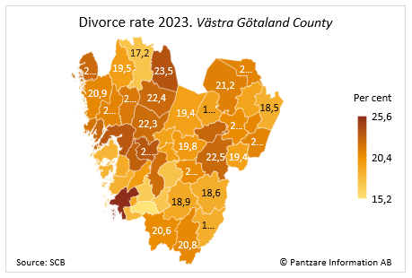 Diagrams bild Divorce rate