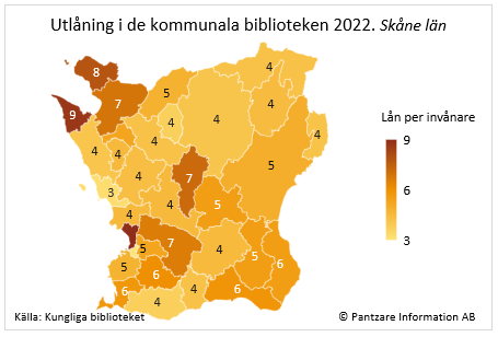 Diagrams bild Medielån per invånare
