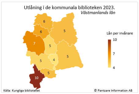 Diagrams bild Medielån per invånare