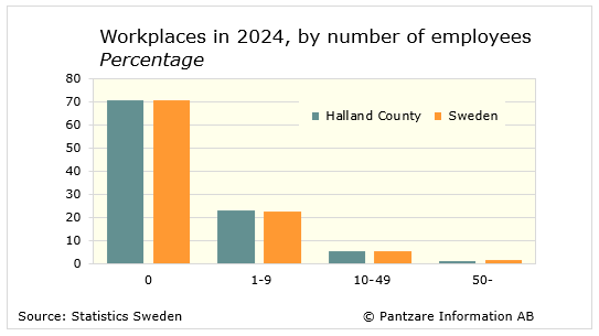 Diagrams bild Workplaces by number of employees